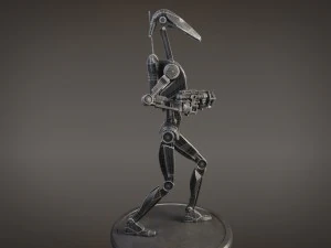 Star Wars Battle Droid Rigged for 3dsmax 3D Model