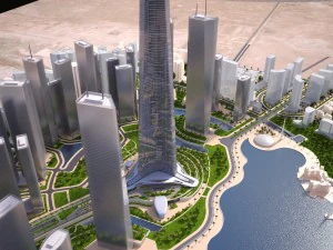 Kingdom Tower Yeddah Burj Al-Mamlakah 3D Model