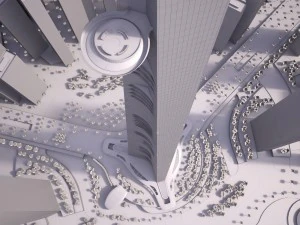 Kingdom Tower Yeddah Burj Al-Mamlakah 3D Model