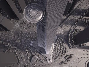 Kingdom Tower Yeddah Burj Al-Mamlakah 3D Model