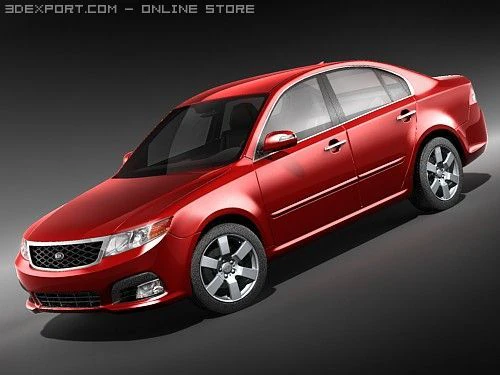 Kia Optima 2009 Modelo 3D .c4d .max .obj .3ds .fbx .stl .blend 