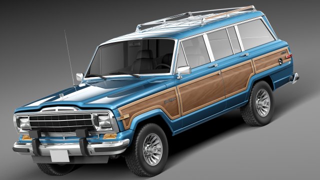 Jeep Wagoneer Woody 1980 3Dモデル .c4d .max .obj .3ds .fbx .stl .blend 