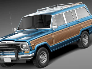 Джип Вагонер Вуди 1980 г. 3D Модель