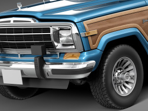 Jeep Wagoneer Woody 1980 3Dモデル