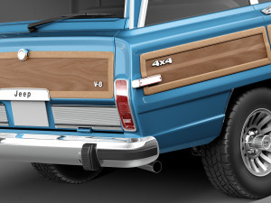 Jeep Wagoneer Woody 1980 3Dモデル