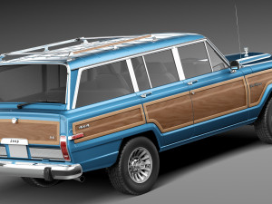 Jeep Wagoneer Woody 1980 3Dモデル