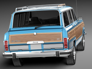 Jeep Wagoneer Woody 1980 3Dモデル