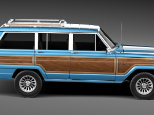 Jeep Wagoneer Woody 1980 3Dモデル