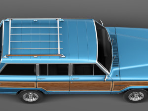Jeep Wagoneer Woody 1980 3Dモデル