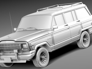 Jeep Wagoneer Woody 1980 3Dモデル