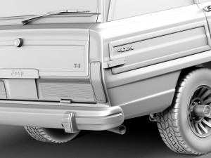 Jeep Wagoneer Woody 1980 3Dモデル