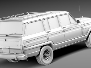 Jeep Wagoneer Woody 1980 3Dモデル