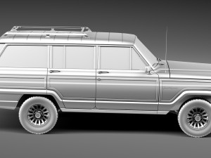 Jeep Wagoneer Woody 1980 3Dモデル