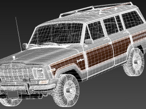 Jeep Wagoneer Woody 1980 3Dモデル
