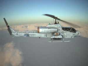 Bell AH-1W Super Cobra 3D Model