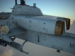 Bell AH-1W Super Cobra 3D Model