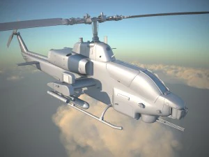 Bell AH-1W Super Cobra 3D Model