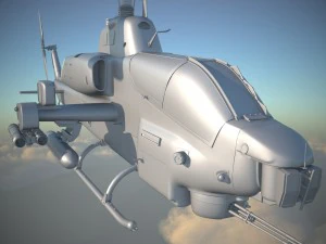 Bell AH-1W Super Cobra 3D Model