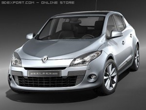 Renault Megane III Hatchback 3D Модель