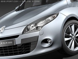 Renault Megane III Hatchback 3D Модель