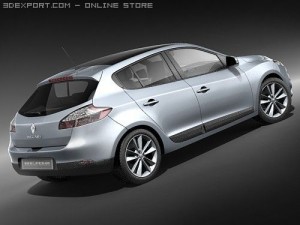 Renault Megane III Hatchback 3D Модель