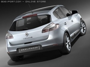 Renault Megane III Hatchback 3D Модель