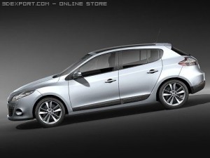 Renault Megane III Hatchback 3D Модель
