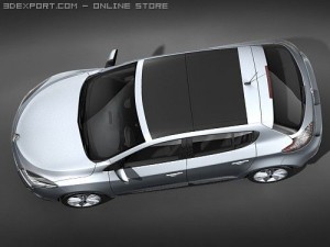 Renault Megane III Hatchback 3D Модель
