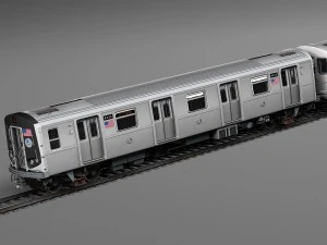 R160 Train New York City subway 3D Model