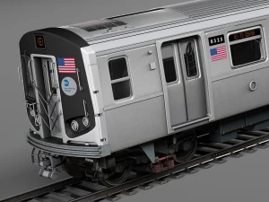 R160 Train New York City subway 3D Model