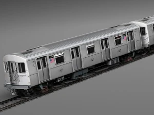 R160 Train New York City subway 3D Model