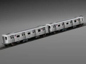 R160 Train New York City subway 3D Model