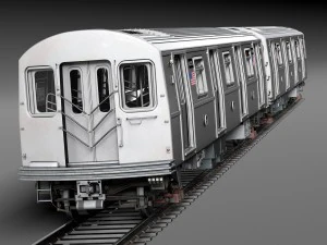 R160 Train New York City subway 3D Model