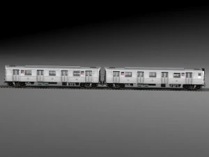 R160 Train New York City subway 3D Model