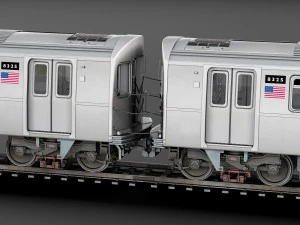 R160 Train New York City subway 3D Model