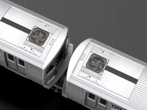 R160 Train New York City subway 3D Model