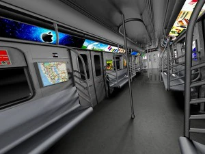 R160 Train New York City subway 3D Model