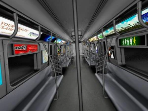 R160 Train New York City subway 3D Model
