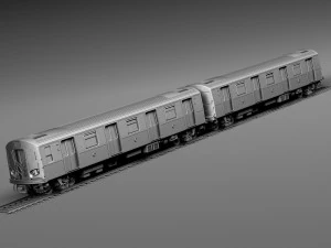 R160 Train New York City subway 3D Model