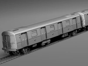 R160 Train New York City subway 3D Model