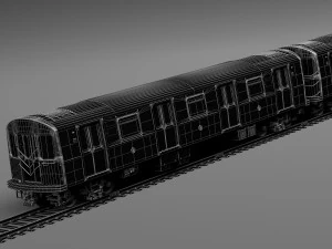 R160 Train New York City subway 3D Model