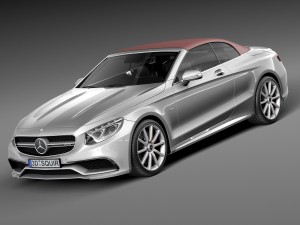 Mercedes-Benz S63 AMG Cabriolet 2017 Model 3D