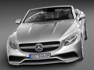 Mercedes-Benz S63 AMG Cabriolet 2017 Model 3D