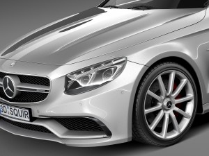 Mercedes-Benz S63 AMG Cabriolet 2017 Model 3D