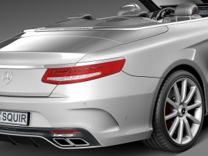Mercedes-Benz S63 AMG Cabriolet 2017 Model 3D