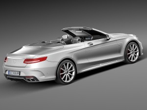Mercedes-Benz S63 AMG Cabriolet 2017 Model 3D