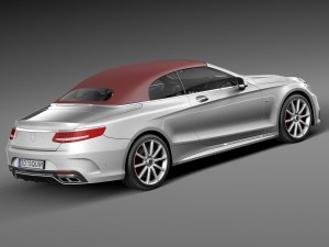 Mercedes-Benz S63 AMG Cabriolet 2017 Model 3D