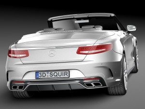 Mercedes-Benz S63 AMG Cabriolet 2017 Model 3D