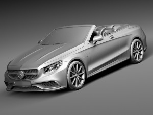 Mercedes-Benz S63 AMG Cabriolet 2017 Model 3D