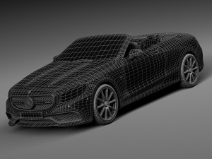 Mercedes-Benz S63 AMG Cabriolet 2017 Model 3D